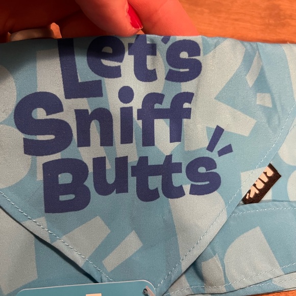 NWT Bark Dog Bandana “Lets Sniff Butts” 🐕 Size M/L - Picture 6 of 6